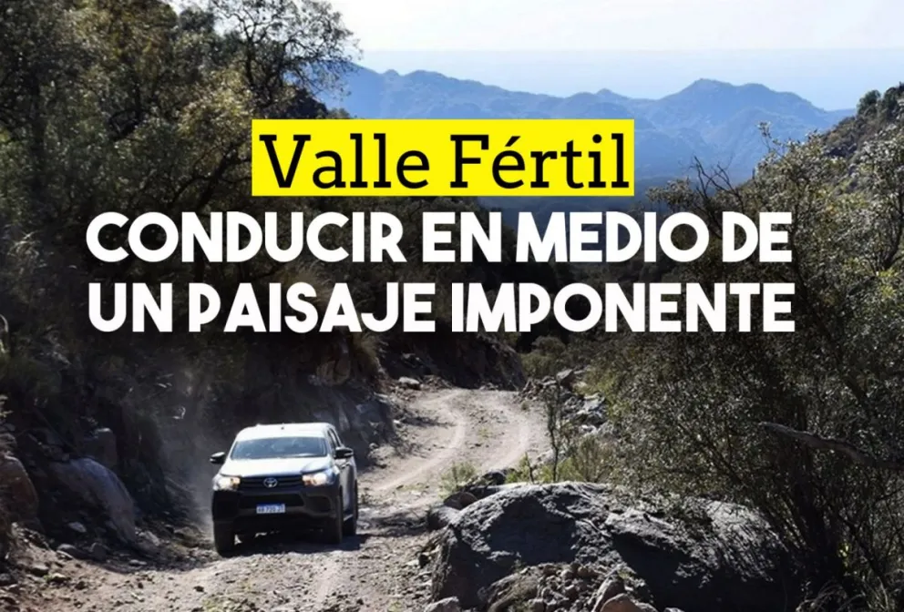 Con un paisaje único, habilitaron en Valle Fértil el camino que une con Sierras de Chávez
