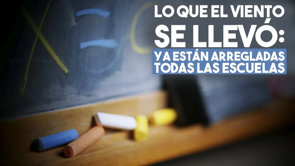 Finalizaron los arreglos en las escuelas afectadas por el viento