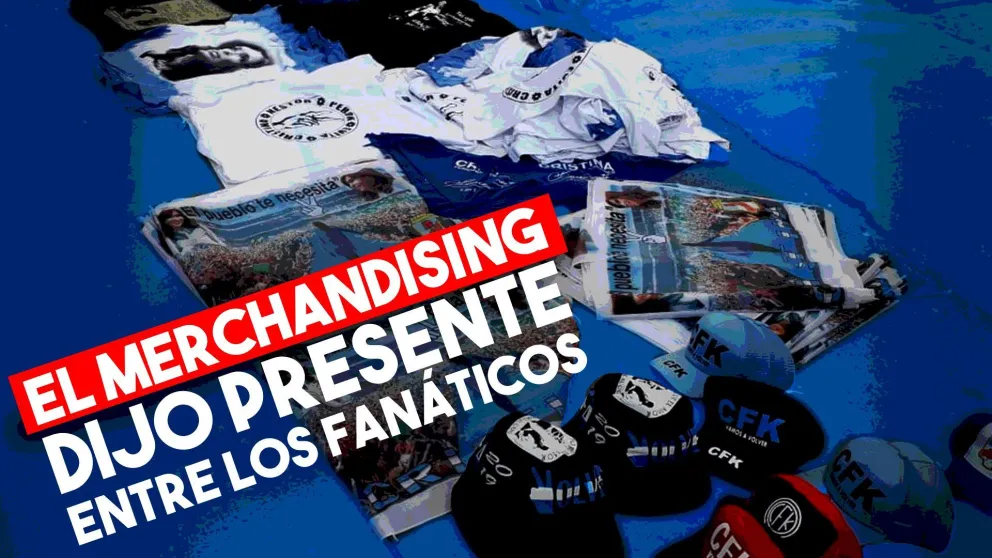 El merchandising de Cristina y Evita, presentes en el Cantoni
