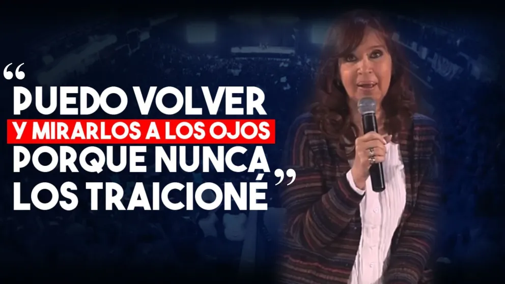 Cristina en San Juan: " Puedo volver y mirarlos a los ojos porque nunca los traicioné"