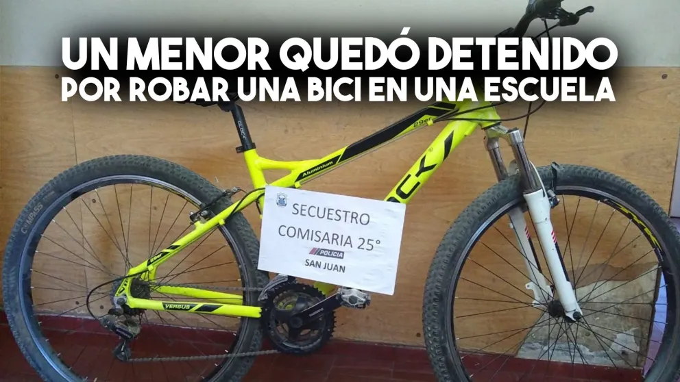 Un menor robó una bicicleta, lo persiguió la policía y terminó detenido