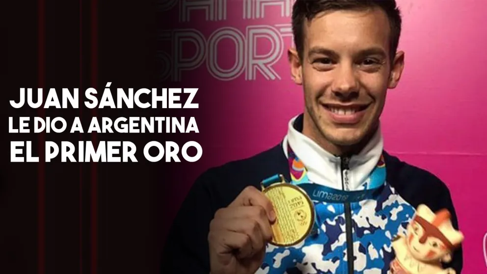 Juan Sánchez sumó la primera medalla dorada para Argentina