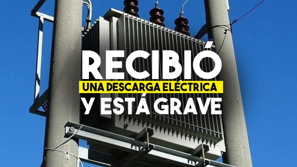 Recibió una fuerte descarga eléctrica y está grave