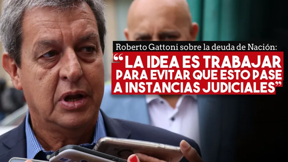 Roberto Gattoni: "La idea es trabajar para evitar que esto pase a instancias judiciales"