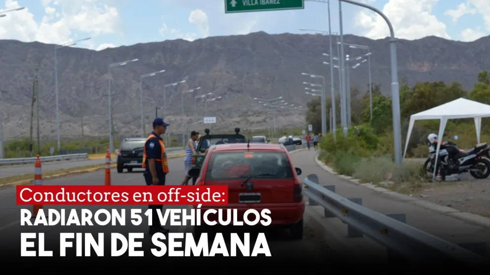 Radiaron 51 vehículos el fin de semana