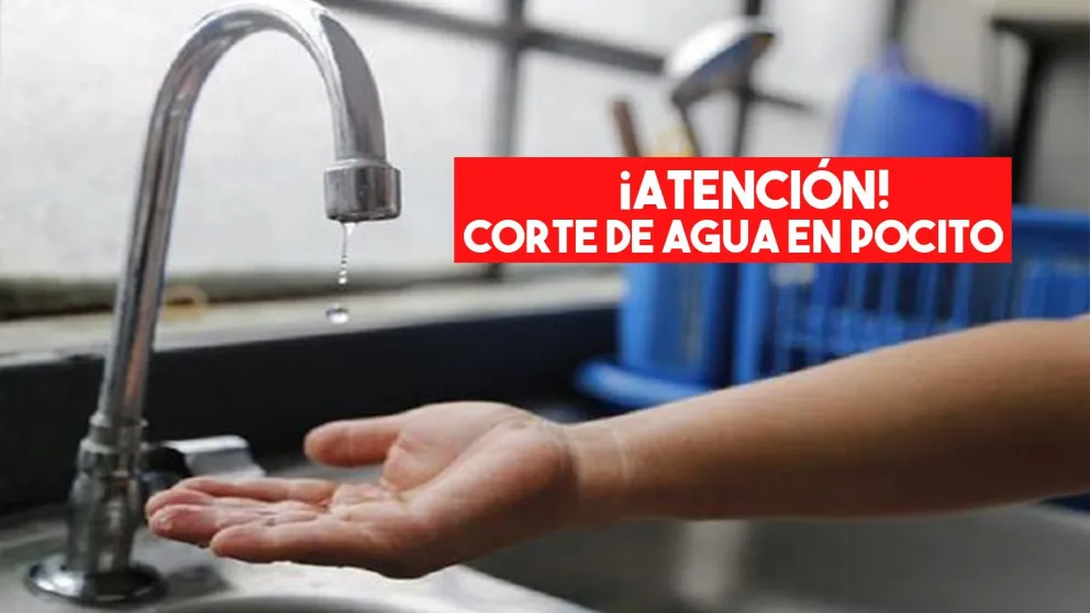 Corte de agua en algunas zonas del departamento de Pocito
