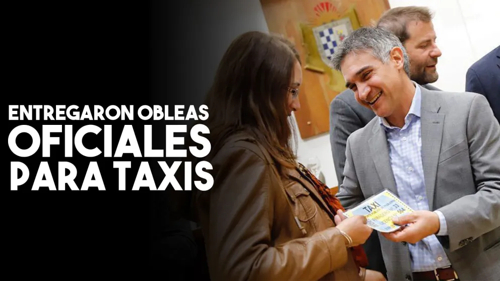 Se realizó la entrega de obleas oficiales para taxis