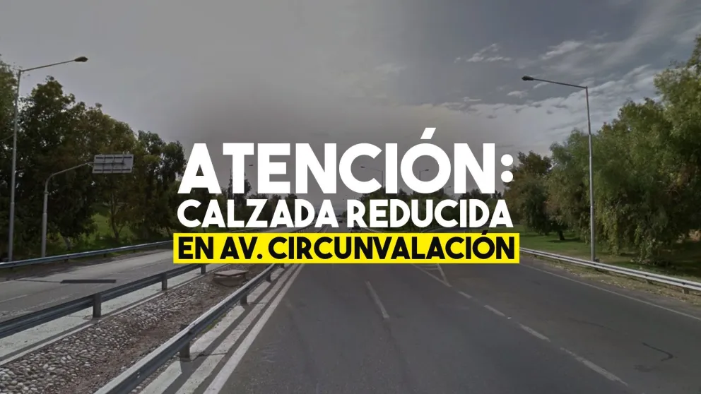 Por un accidente, se encuentra reducido el tránsito en Av. Circunvalación