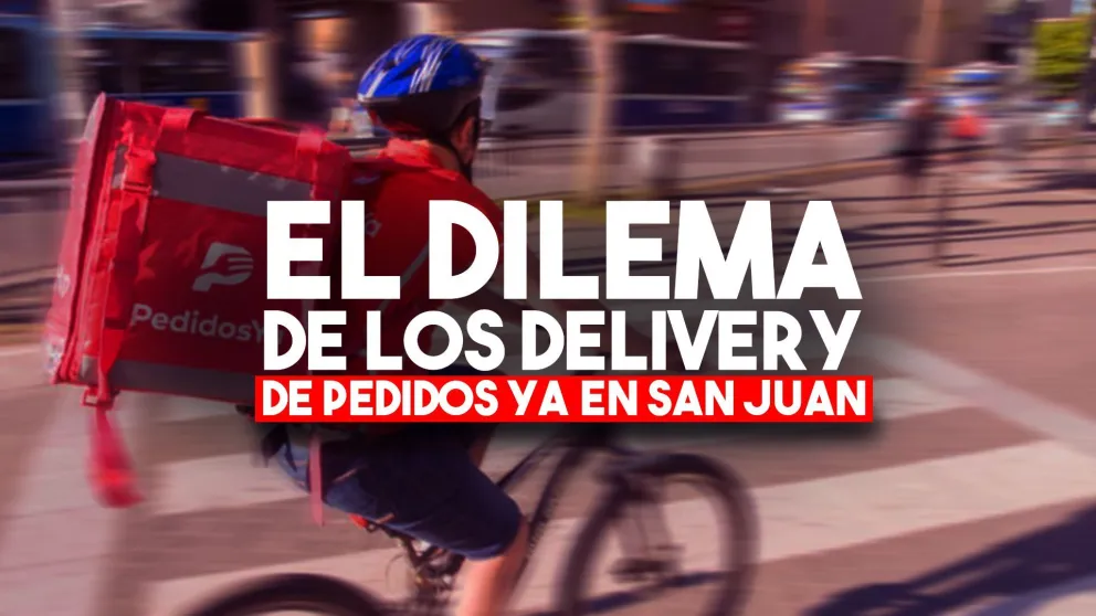 El dilema de los delivery de Pedidos Ya en San Juan