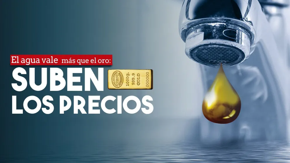 Desde septiembre el agua costará alrededor de un 15% más cara