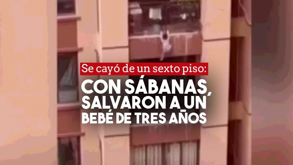 Tiene tres años, cayó de un sexto piso y no tiene un rasguño