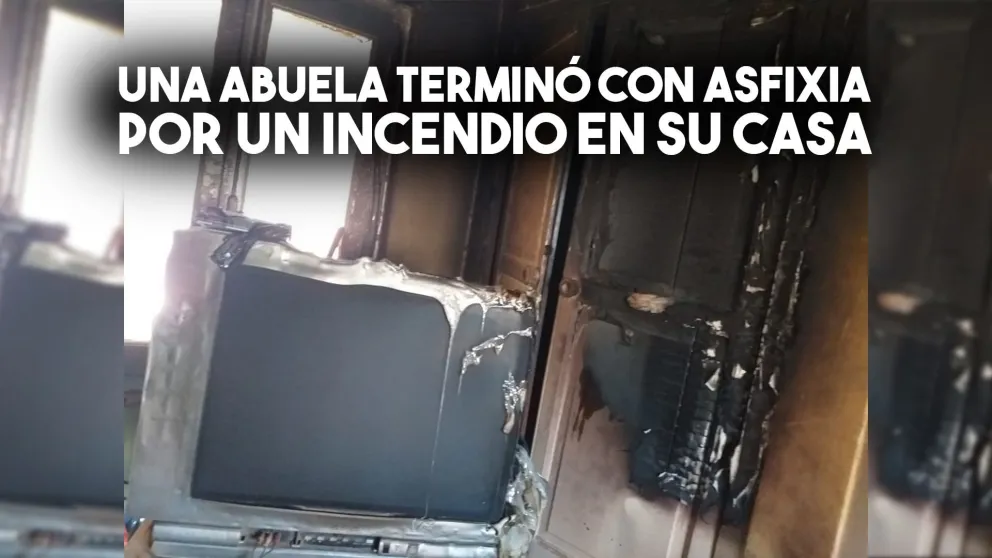 Se incendió una casa en Pocito y una mujer terminó internada por asfixia