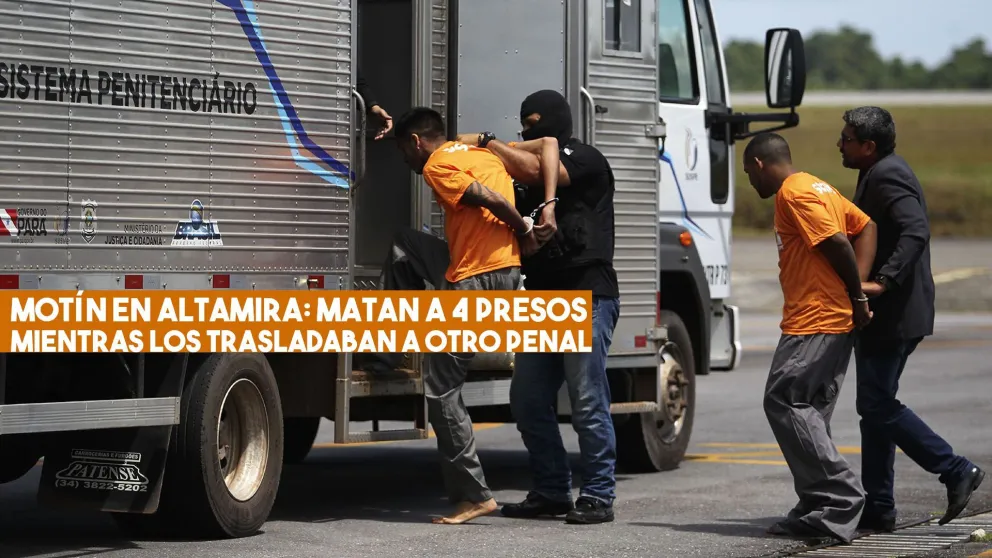 En Brasil mataron a cuatro presos mientras los trasladaban