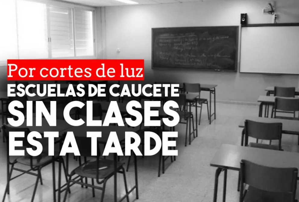 Seis escuelas de Caucete no tendrán clases esta tarde