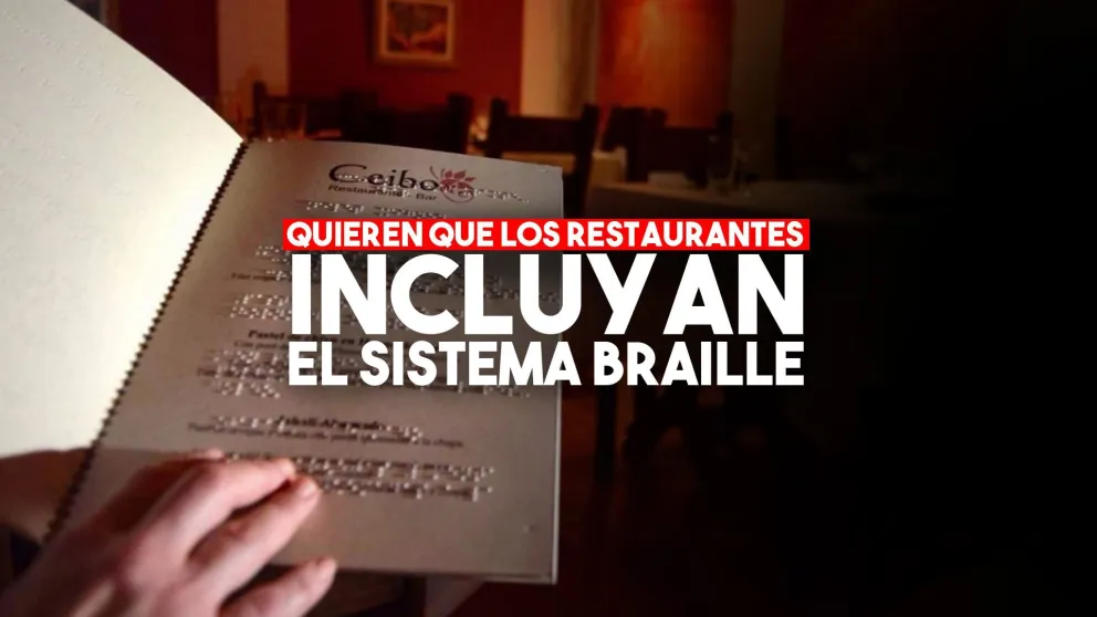 Buscan que los restaurantes incluyan cartas menú en sistema braille