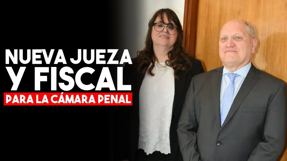 Nueva jueza y fiscal para la Cámara Penal