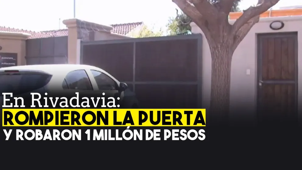 Robaron una caja fuerte con un millón de pesos en Rivadavia