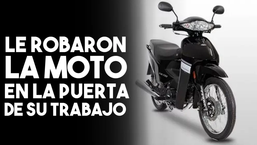 Le robaron la moto y pide ayuda para recuperarla