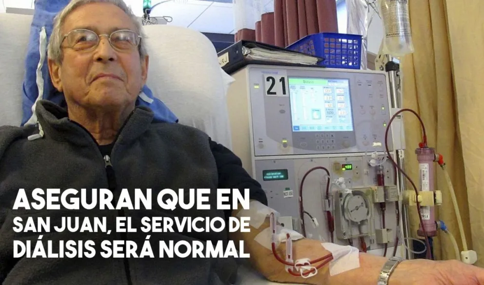 Garantizan el servicio de diálisis en San Juan