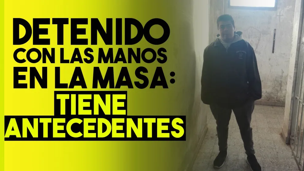 Un delincuente con antecedentes robó una mochila con dinero