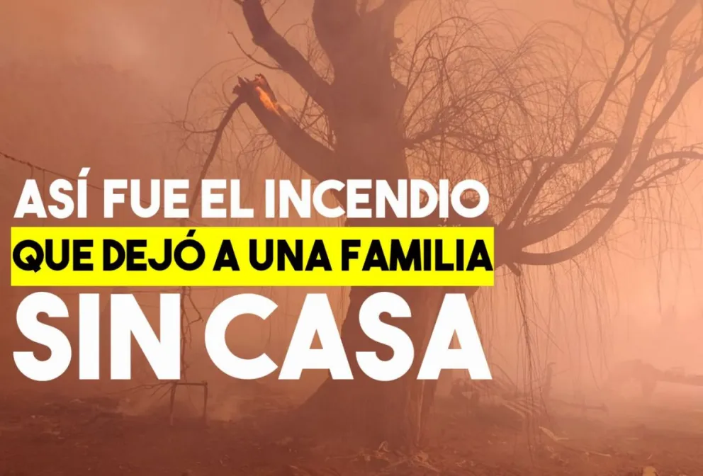 Así quedó la casa de la familia de Pocito tras el incendio