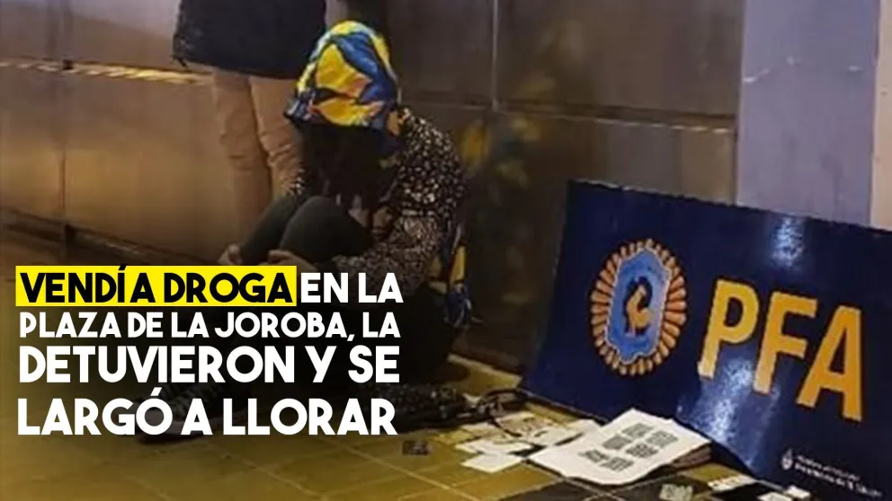 Vendía droga en la Plaza de la Joroba y la detuvieron