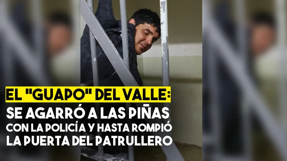 El "guapo" del Valle: se resistió al arresto y se agarró a las piñas con la Policía