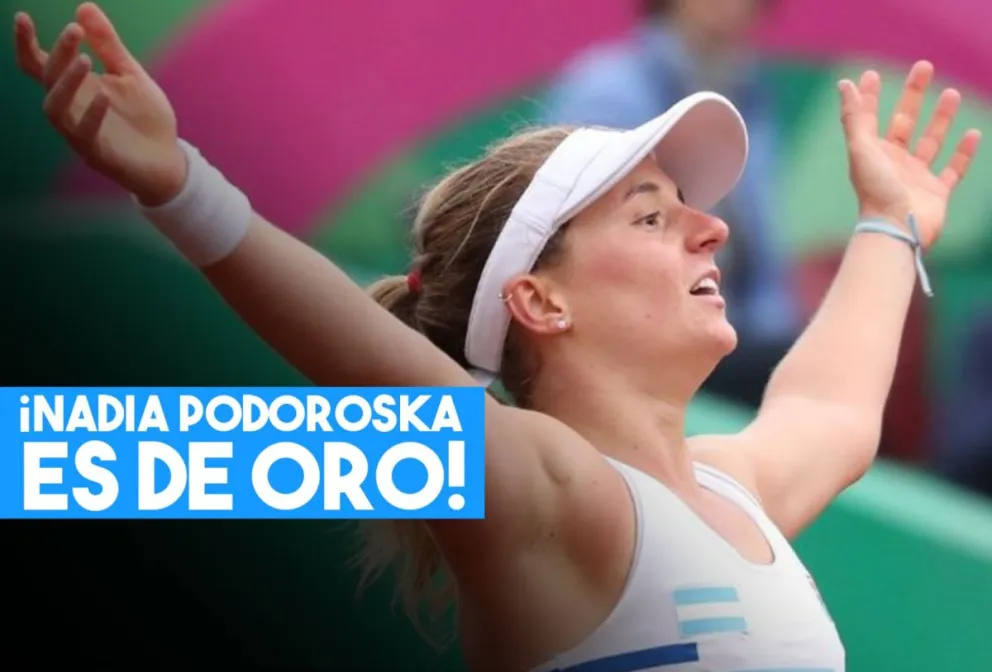 Nadia Podoroska se colgó la medalla de oro en los Juegos Panamericanos de Lima