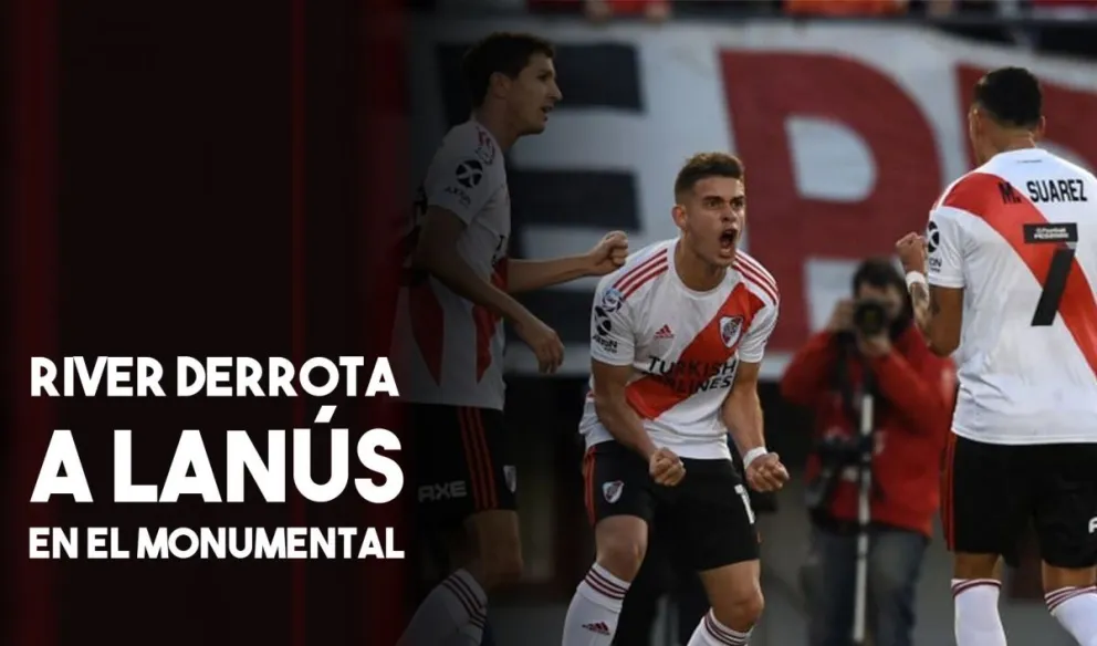 De local River le gana a Lanús 3 a 0
