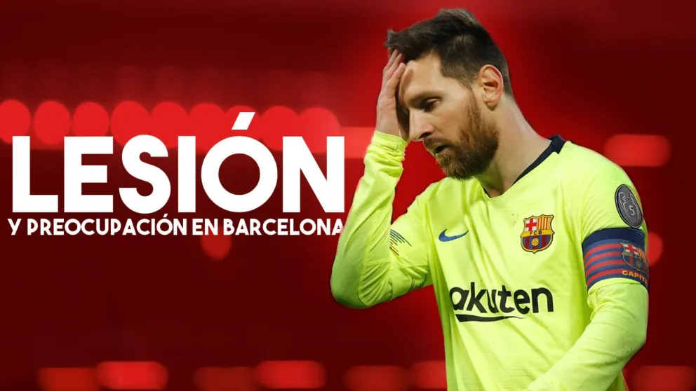 Messi se lesionó y prendió las alarmas en Barcelona