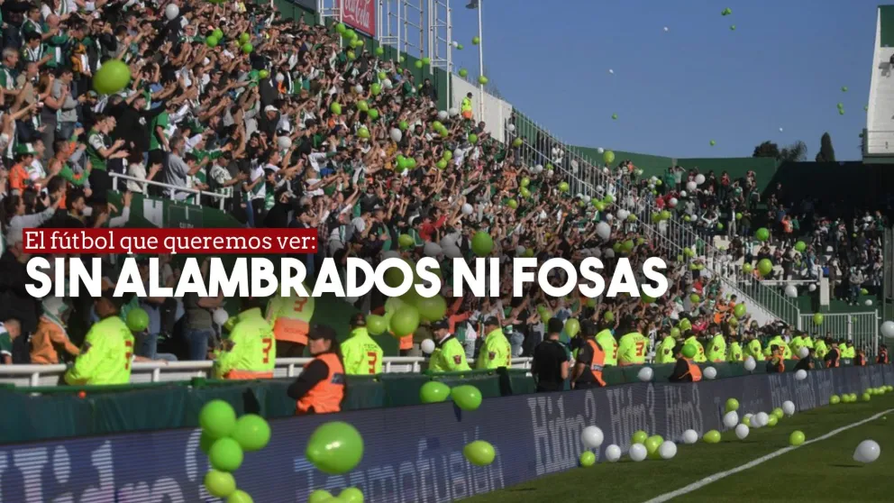 Banfield estrenó una platea sin alambrado
