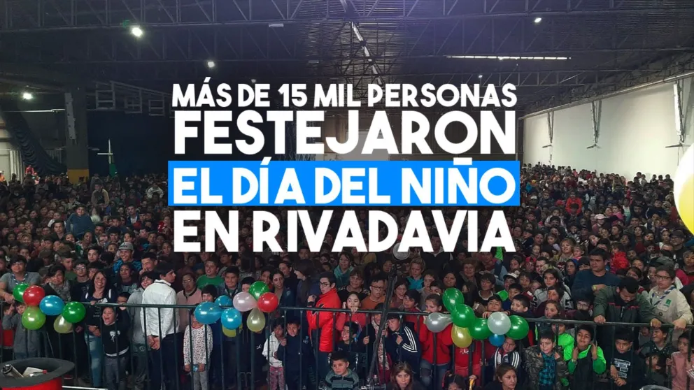 Los niños festejaron su día en Rivadavia
