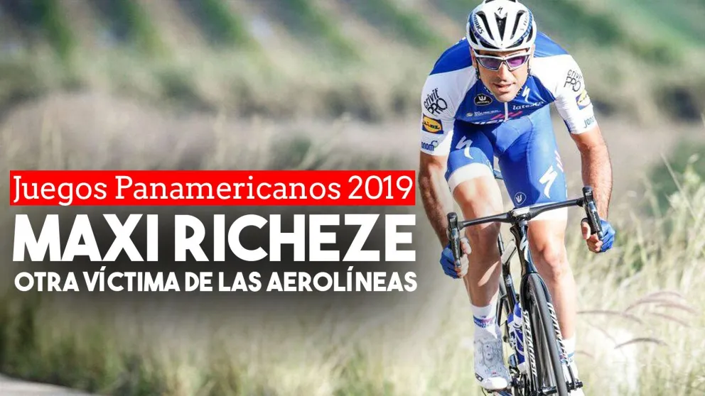 Maxi Richeze fue perjudicado por una aerolínea y no pudo llegar a tiempo a los Panamericanos