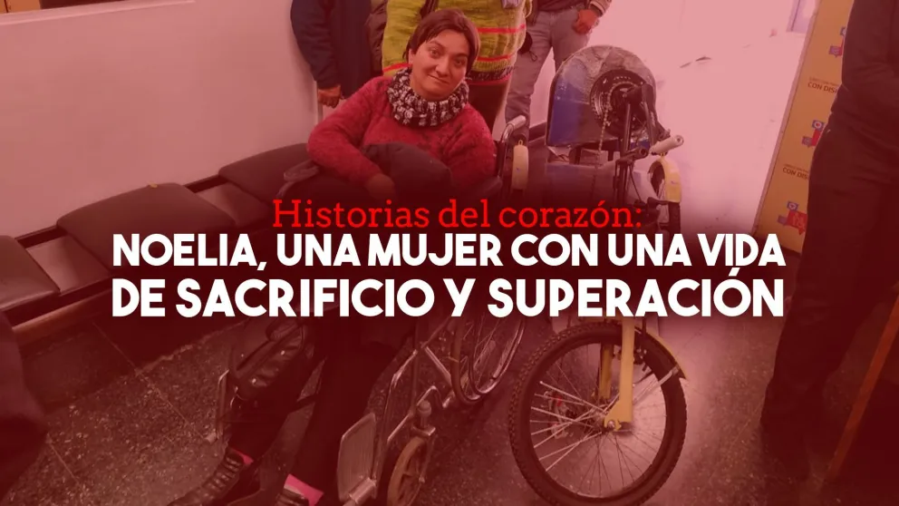 Noelia tiene una discapacidad motriz y recibió un triciclo adaptado
