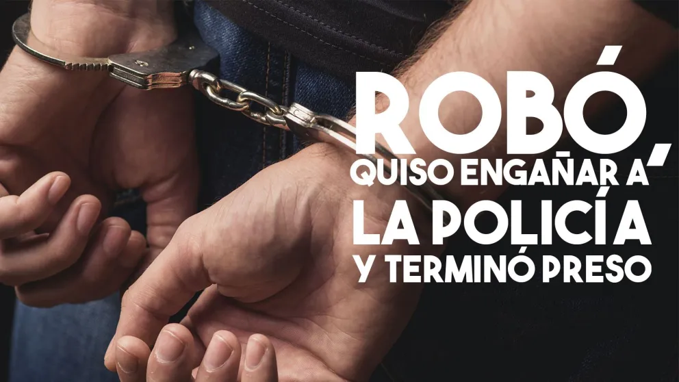 Lo atraparon robando, quiso zafar siendo menor pero le mintió a la policía