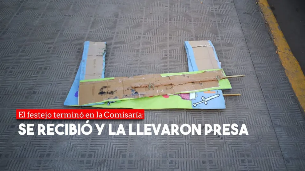 Se recibió y terminó presa