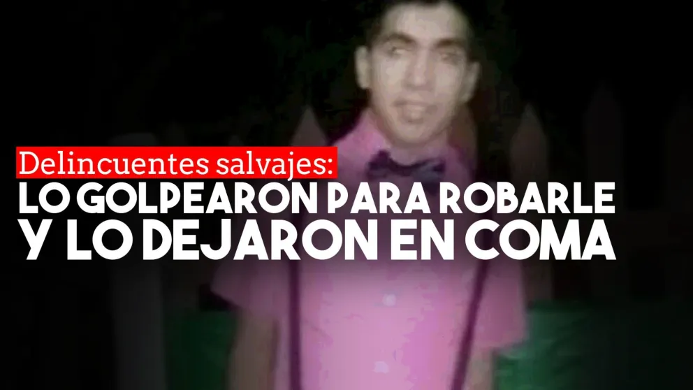 Lo golpearon para robarle la mochila y lo dejaron en coma