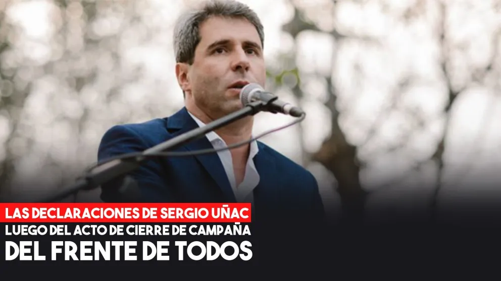 Sergio Uñac en Rosario: "Hemos venido desde San Juan con la esperanza de poder se parte de un proyecto federal"