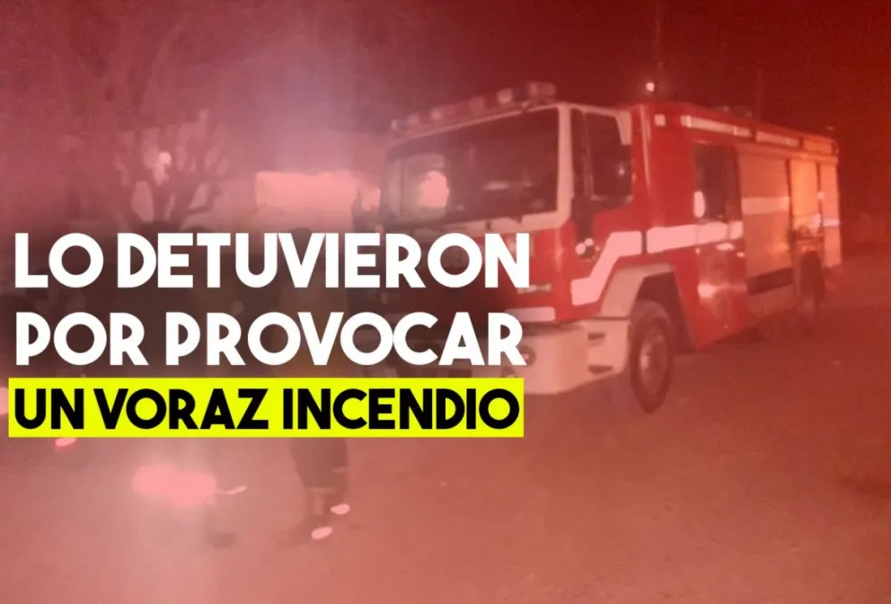 Incendió álamos y cañaverales y lo detuvieron