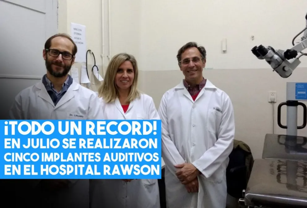 Récord de implantes auditivos en el Hospital Rawson