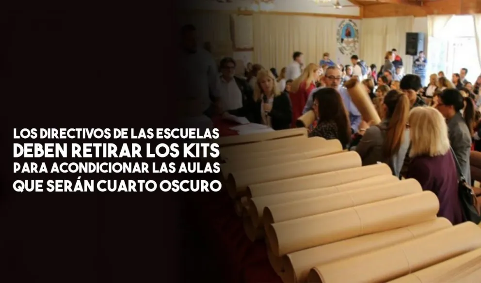 Convocan a directivos a retirar kits para acondicionar las escuelas para las elecciones