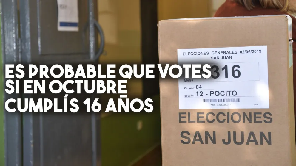En esta elección votarán adolescentes de 15 años