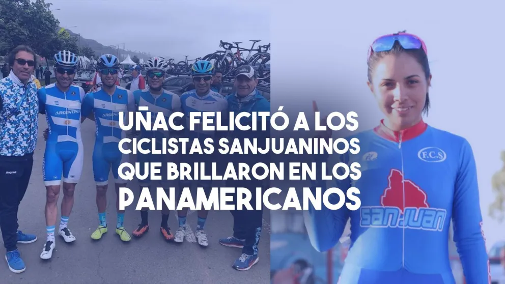 Uñac felicitó a los ciclistas sanjuaninos por su gran desempeño en los Panamericano