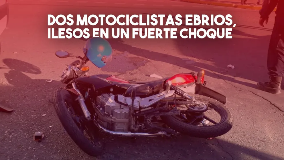 Fuerte choque en Rawson: los motociclistas viajaban borrachos