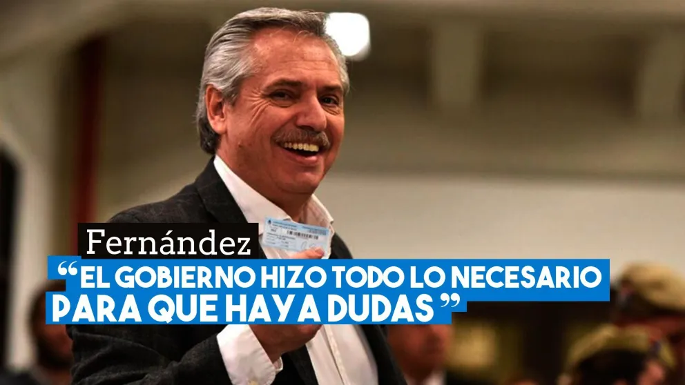 Alberto Fernández: "El Gobierno hizo todo lo necesario para que haya dudas"
