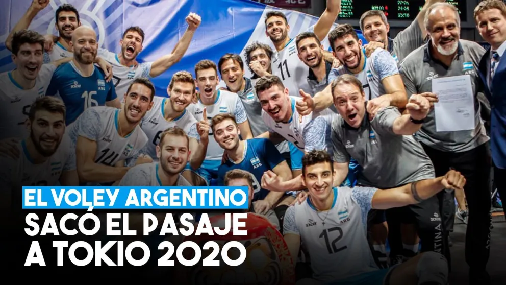La Selección Argentina de vóley clasificó a los Juegos Olímpicos de Tokio 2020