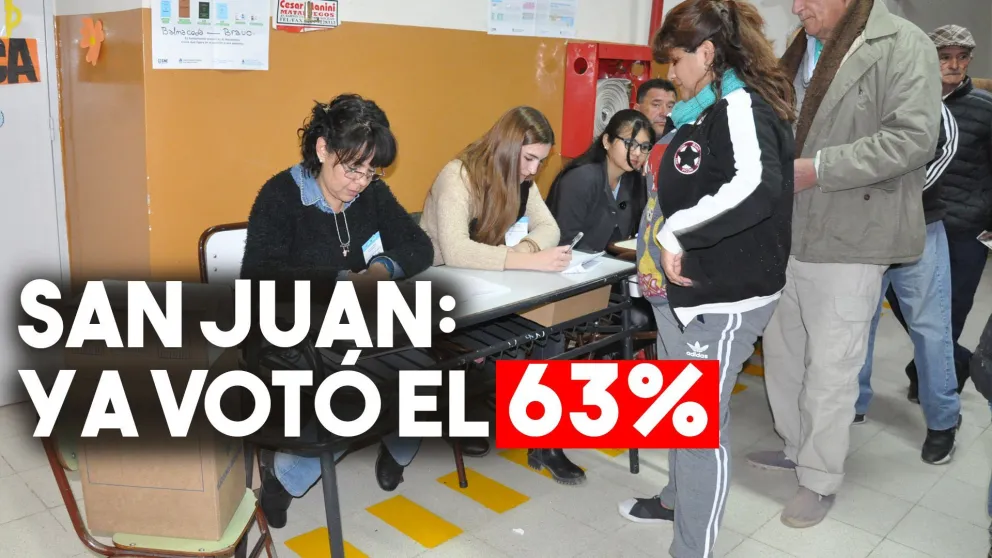 En la provincia ya votó más del 60% del padrón