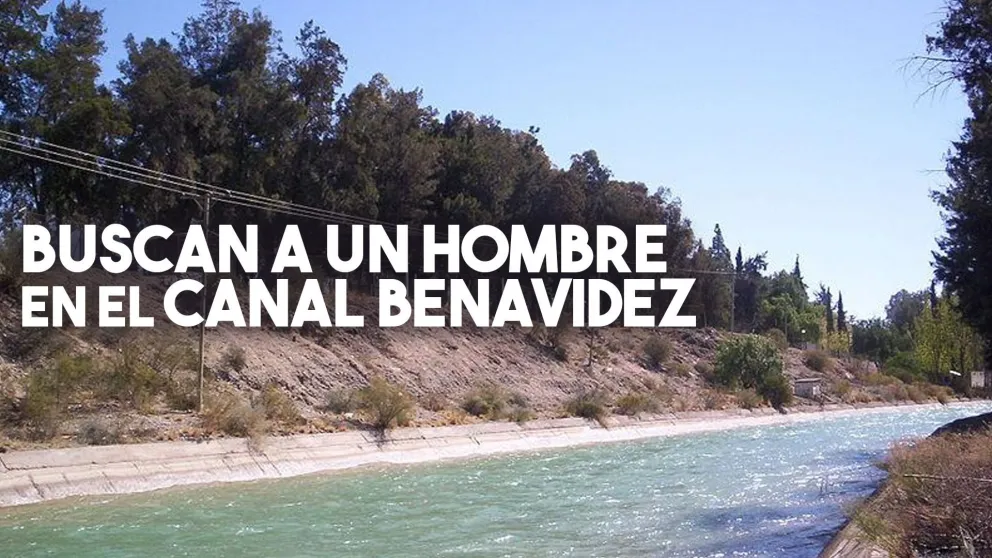 Un hombre cayó al canal Benavidez