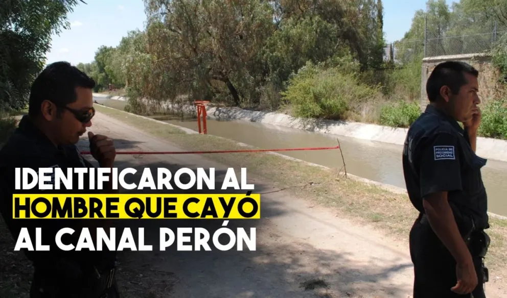 Identificaron al hombre que cayó al canal Perón