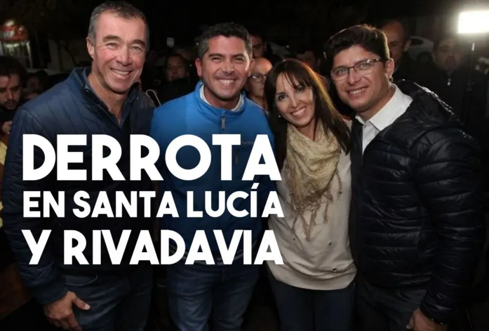 Juntos por el Cambio perdió en Santa Lucía, Rivadavia y Caucete